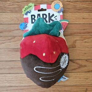BARK Chocolate Covered Strawberry Dog Toy